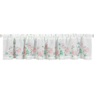 ZÁCLONA ASTEJA NA PÁSCE 150X30 CM RŮŽOVÁ