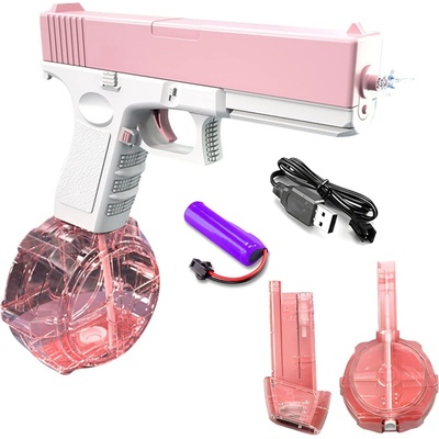 Toybit Automatická vodná pištoľ Spray so zásobníkmiružová VPBH1611