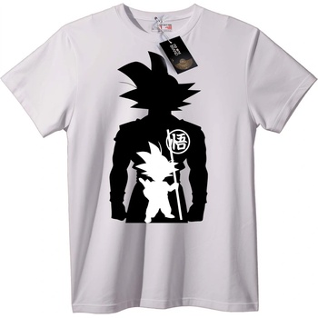NOONEBRAND Тениска Силует на Goku Dragon Ball - S, Black