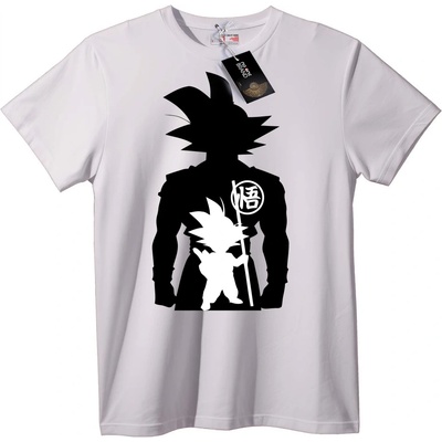 NOONEBRAND Тениска Силует на Goku Dragon Ball - S, Black