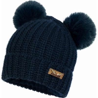 Jamiks tmavomodrá čiapka s 2 brmbolcami Nils