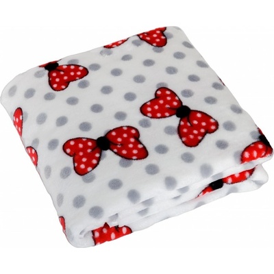 JAN peří Dětská hřejivá dečka Minnie mašle