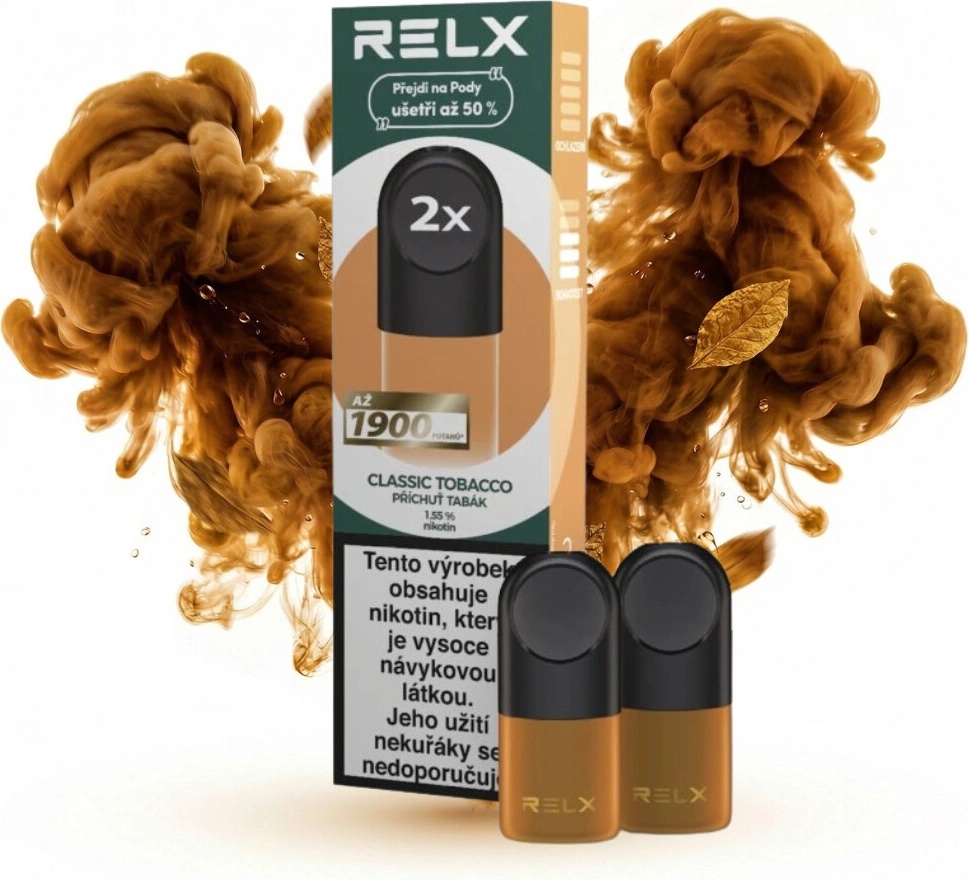 RELX Pod Golden tobacco 2 ks od 189 K - Heureka.cz