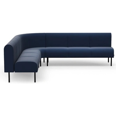 Rohová sedačka VARIETY, 90°, vnitřní, potahová látka Pod CS, námořnická modrá – Zboží Mobilmania