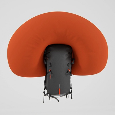 Wedze Airbag Freeride 30l čierny šedý