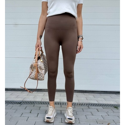 Made in Italy Čokoládově hnědé push up dlouhé leginy BOOST – Sleviste.cz