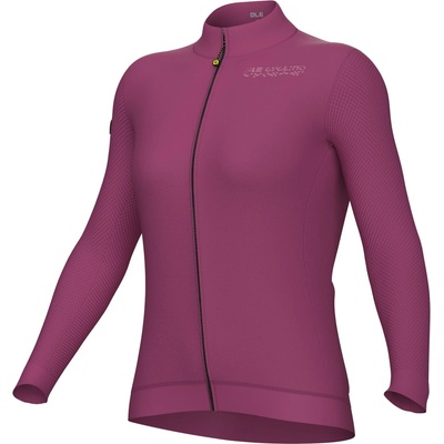 Alé Дамска фланелка с дълъг ръкав за колоездене Alé Women's PR-E Follow Me 2.0 L/S Jersey Cycling jersey - Raspberry (156-2683-0214)