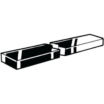 Manutan Přesná klínová ocel, 1 metr DIN 6880 Nerezocel A5 (1.4571) 18X11MM