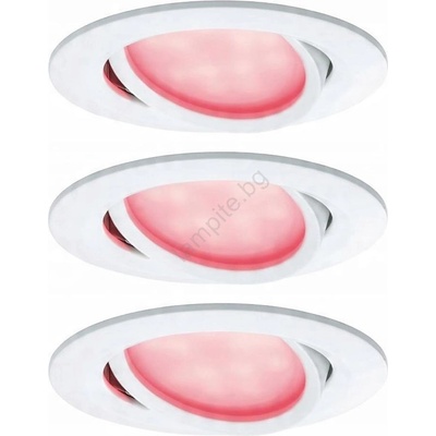 Paulmann 93940 -К-кт 3x LED RGBW/2W IP23 Димируем Лампа за вграждане в баня 230V (W4757)