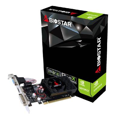 Видео карта BIOSTAR GeForce GT730, 2GB, GDDR3, 128 bit, DVI-I, D-Sub, HDMI (GT730-2GB D3 LP)