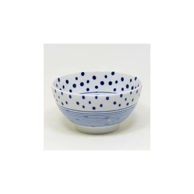 Amana Japonská porcelánová miska modro bílá 12 cm