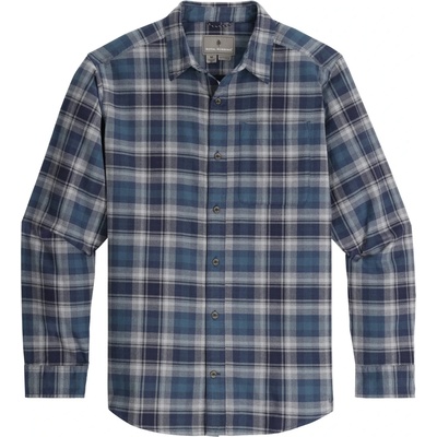 Royal Robbins Мъжка риза с копчета Royal Robbins Lieback Organic Cotton Flannel L/S Shirt - Navy Dipsea Pld (033-2888-0211)