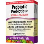 Webber Naturals Probiotic 80 Billion Active Probiotics [20 капсули]