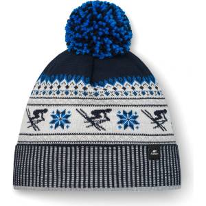 Eisbär Зимна шапка (beanie) Eisbär Retroski Pompon Beanie - Nacht / White / Hellgrau / Horizon Blue - размер One Size (904-5488-0411)