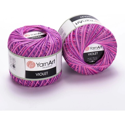 YarnArt Violet melange 508 - fialovo-růžová