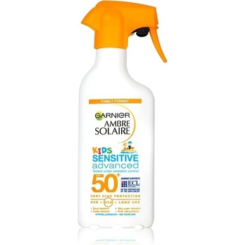 Garnier Ambre Solaire Kids Sensitive Advanced Spray SPF50+ vodeodolný opaľovací prípravok na telo 270 ml