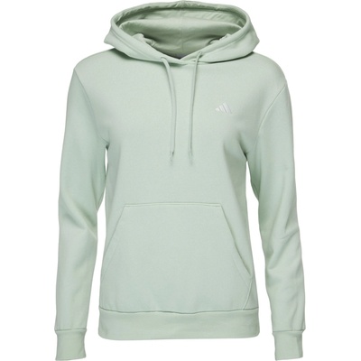 adidas Performance Fleece Hoodie svetlo zelená