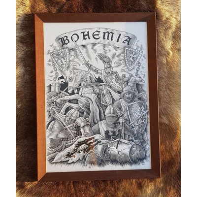 Drakkaria BOHEMIA, Přemysl Otakar II., obraz v rámu P31669