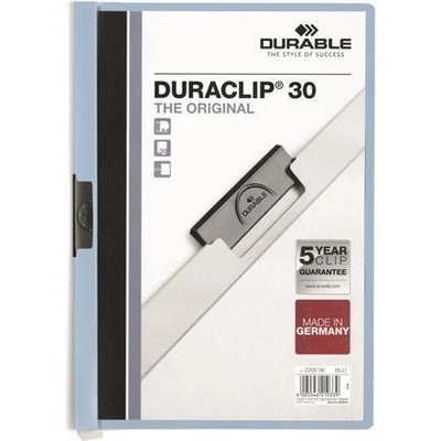 Durable Duraclip Desky A4 kapacita 30 listů modrá