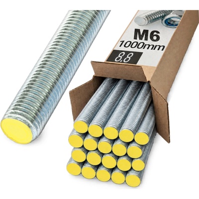 Oramat M6x1000mm (20ks), 8.8 DIN 975 ZN - Závitová tyč
