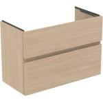 Ideal Standard Finesse - Шкафче за умивалник, 80x38x55 см, 2 чекмеджета, бял дъб E3380US (E3380US)