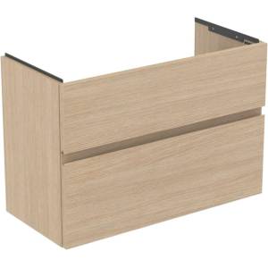 Ideal Standard Finesse - Шкафче за умивалник, 80x38x55 см, 2 чекмеджета, бял дъб E3380US (E3380US)