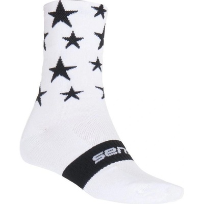Sensor ponožky Stars White/Black