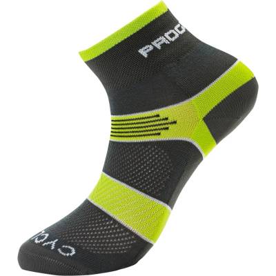 Progress Cyklistické ponožky Cycling šedé-zelené