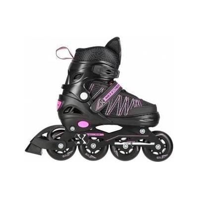 NILS Extreme Ролери Nils Extreme, NH11912, Регулируеми, 2 в 1, M (35-38), Черен/Розов