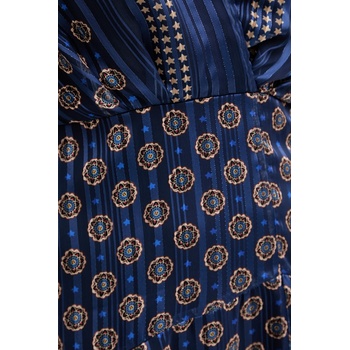 Morgan Рокля Morgan в синьо къса разкроена RAVIL. F (RAVIL.F)