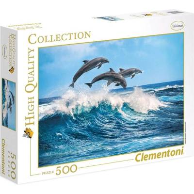 Clementoni Пъзел Clementoni от 500 части - Делфини, Уилям Брадбъри (35055)