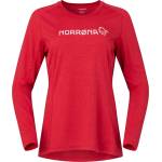Norrøna Дамска фланелка с дълъг ръкав за колоездене Norrøna Women's Fjørå Equaliser Lightweight Long Sleeve Cycling jersey - Aura Orange - размер XS (156-2576-0111)