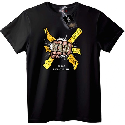 NOONEBRAND Тениска Смел нарушител на линии - XS, Black