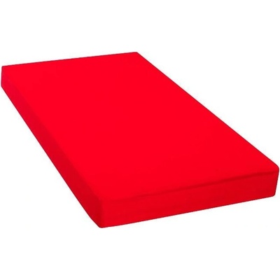Kaarsgaren Prostěradlo a chránič matrace 2 v 1 Tencl Červené 60x120