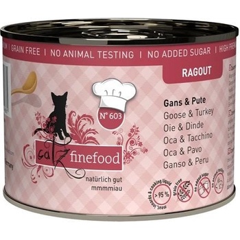 Catz finefood CF Ragout No.603 s husím a krůtím masem 180 g