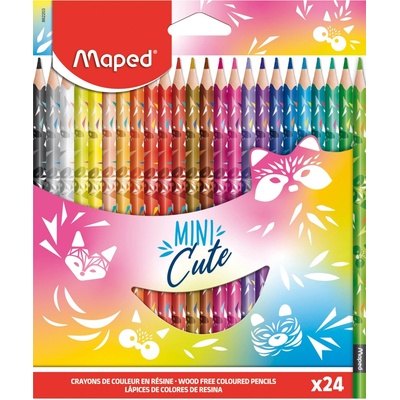 Maped Color Peps Mini Cute farebné ceruzky 24ks mix farieb