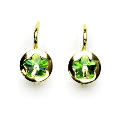 Čištín zlaté 144903312 Swarovski krystal chryzolit kytičky NK 1300