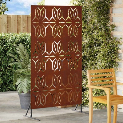 vidaXL Obrazovka pro soukromí 100 x 50 x 180 cm Rezavá