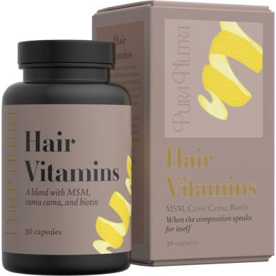 Pura Nutra Hair Vitamins - 30 капсули