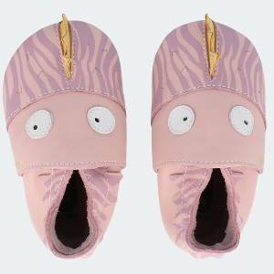 bobux Bobux: Бебешки обувки Soft Sole (0-2 години) Gruff Blossom Zebra (1026-153-04-M)