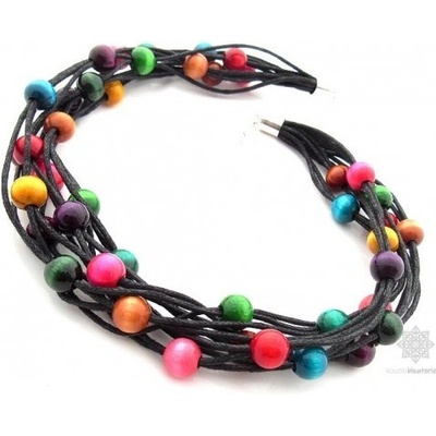 Kouzlo bižuterie dřevěné korále Divoženka barevné S1205