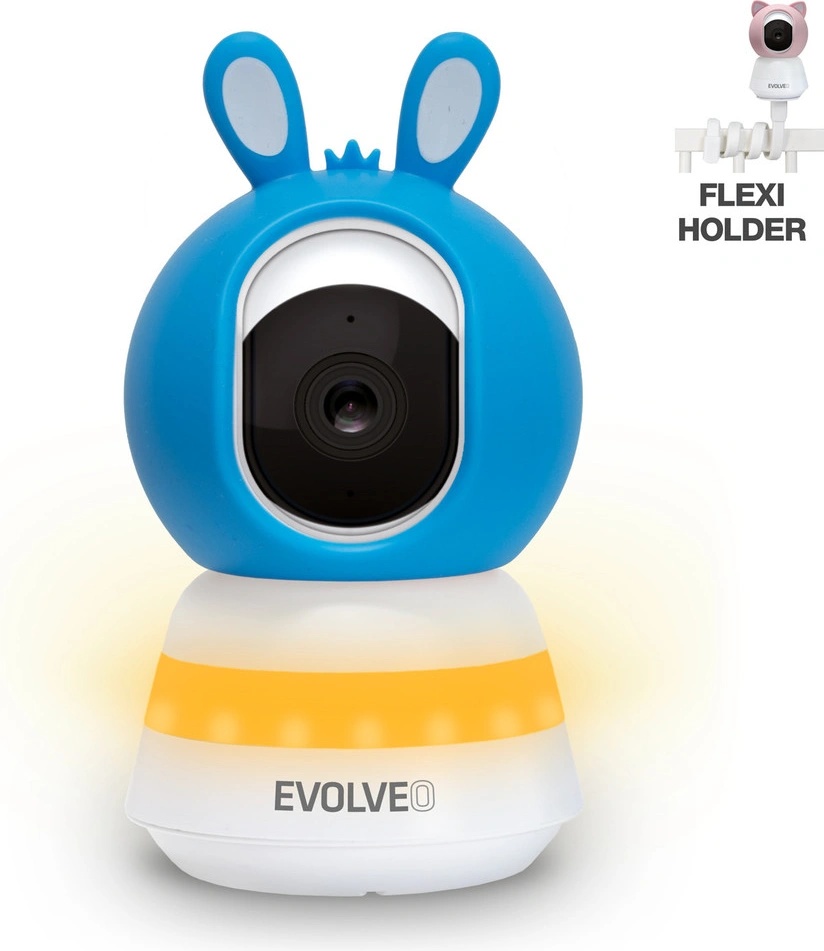 Evolveo Baby Monitor Lux chytrá 360° videochůvička modrá od 351