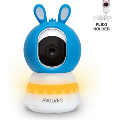Evolveo Baby Monitor Lux chytrá 360° videochůvička modrá
