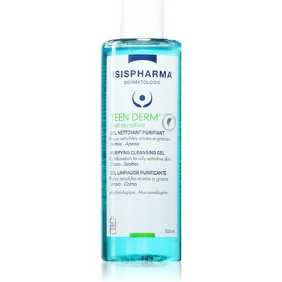 Isis Pharma Teen Derm Gel Sensitive почистващ гел за чувствителна кожа склонна към акне 100ml