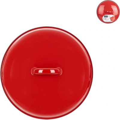 Orion Smaltovaná poklice Lem 19 cm červená