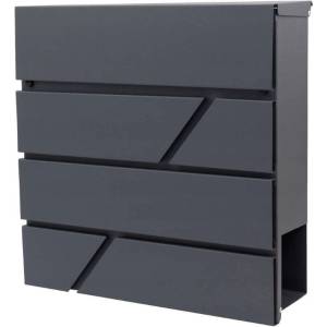 Pepita Модерна водоустойчива поцинкована стоманена пощенска кутия - anthracite (YG15)