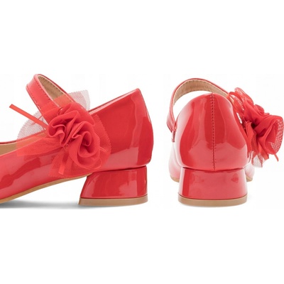 Nelli Blu baleríny CM220624-2 červená