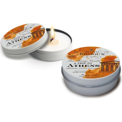 Petits Joujoux Athens masážna sviečka s vôňou pižma a pačuli 43 ml