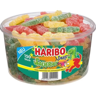 Haribo Sauerier kyslé želé cukríky dinosaury 1350 g
