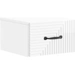 vidaXL Спален шкаф с монтаж на стена Бял гланц 34, 5 x 33 x 20 см (898603)